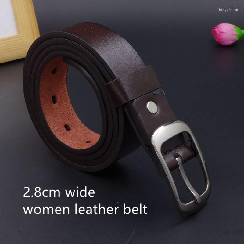 

Belts LGFD1028C Women Fleece Suede 2.8 Cm PIN Buckle White FASHION DRESS Leather Belt
