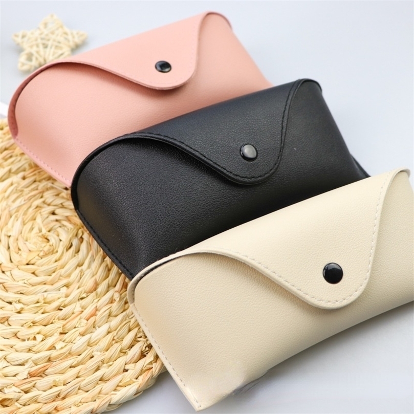 

Sunglasses Cases Bags Durable Leather Eye Glasses Sunglasses Hard Case Convenient Lightweight Protector Box Solid Color Pouch Bag Easy To Carry 221010