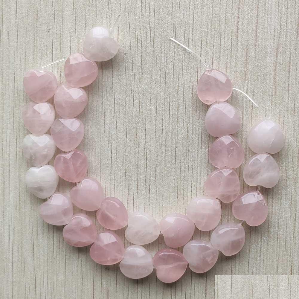 

Stone Fashion 15Mm Heart Natural Pink Rose Quartz Stone Cut Faceted Beads For Jewelry Making Drop Delivery 2022 Yummyjewelry Dhfaw