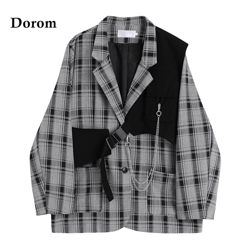 

Women' Suits Blazers Vintage Plaid Jacket Women Korean Style V-neck Elegant Double Breasted Blazer Female Streetwear Harajuku Long Sleeve Suit Coat 221010, Vest