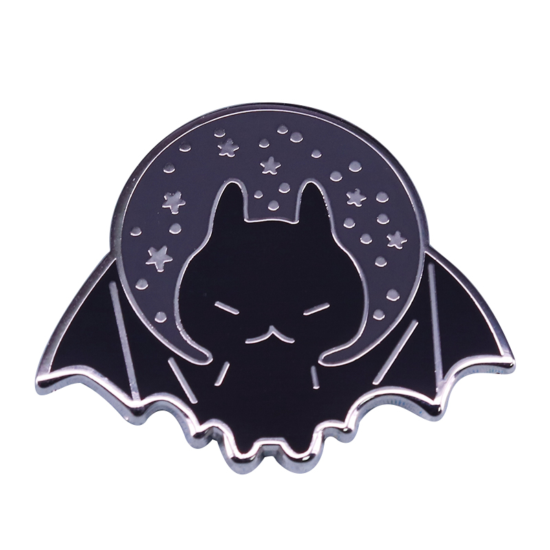 

Cute cosmic bat brooch wonderful goth Halloween decor pin brooches, As picture