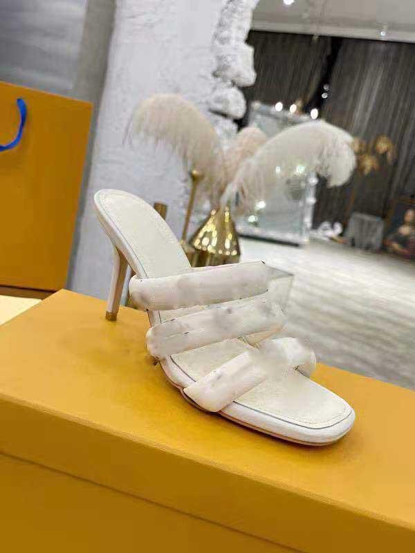 

2022 Top Quality Women Shoes High Heels Sandals Nude Color Sandal Fashion Banquet Stylist Ladies Dress Shoe Leather Shoe's With Box, 12