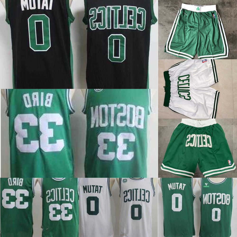 

Basketball Jersey Boston''Celtics''MEN Throwback Jersey Larry 33 Bird Jayson 0 Tatum Jaylen 7 Brown Basketball Shorts green black, Color