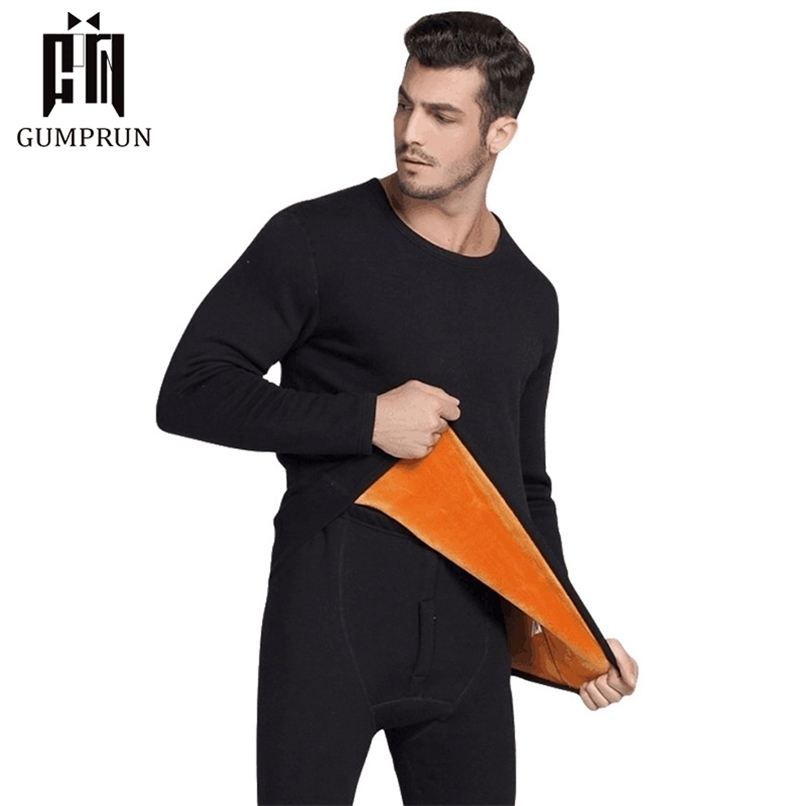 

Men's Thermal Underwear Sets For Winter Thermo Long Clothes Thick Clothing Solid Drop 221010, Red