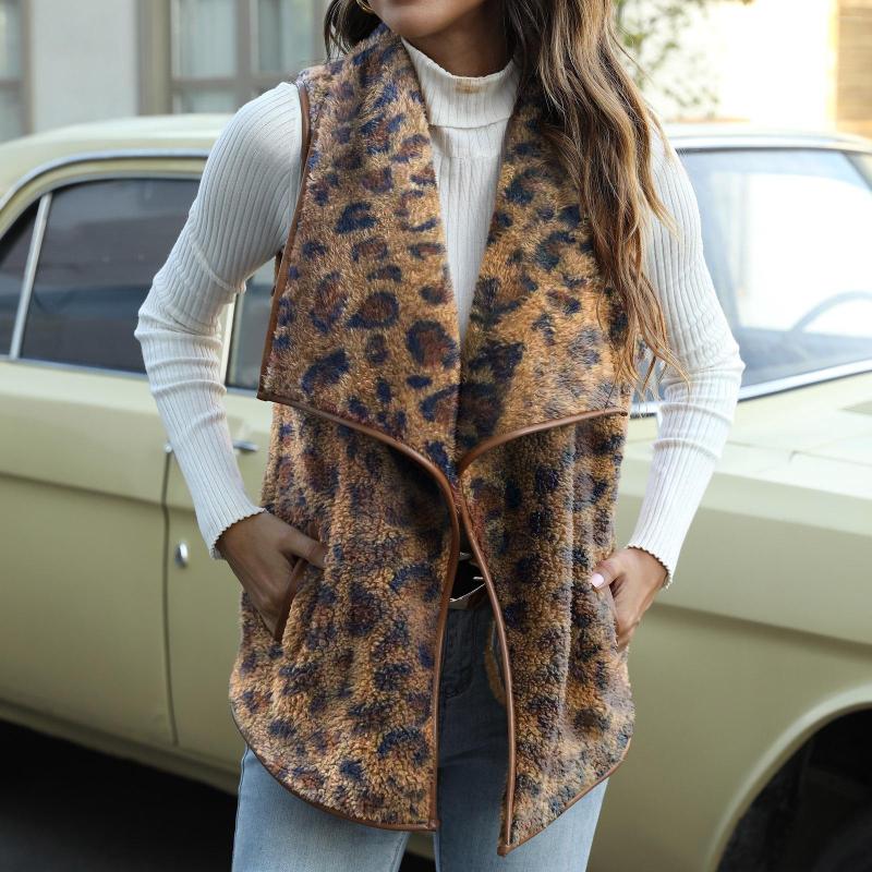 

Women' Vests Women Jackets Streetwear Winter Vest Lapel Sleeveless Fleece Waistcoat Slimming Autumn Casual Pullovers Tops, Black