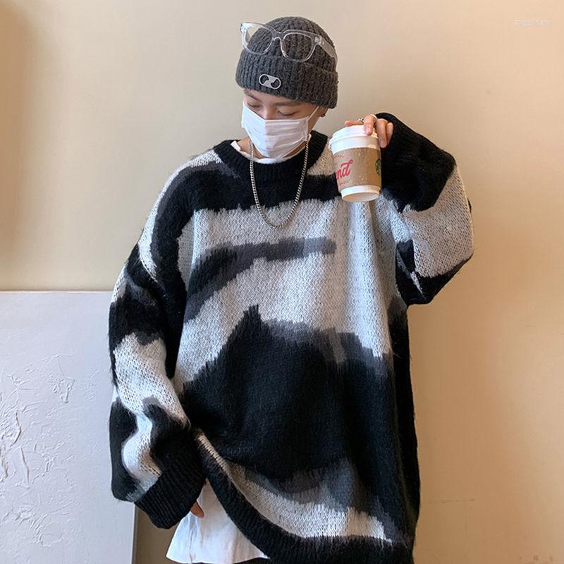 

Men's Sweaters Autumn And Winter Sweater Men Clothes Loose Korean Version Round Neck Long Sleeve, Black