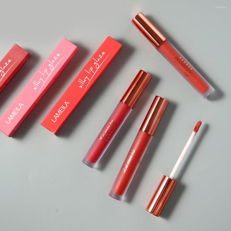 

Lip Gloss Matte Velvet Glaze Easy To Color Waterproof Long-lasting Lipstick Makeup Sexy Tint Non-Stick Cup Cosmetics, 02