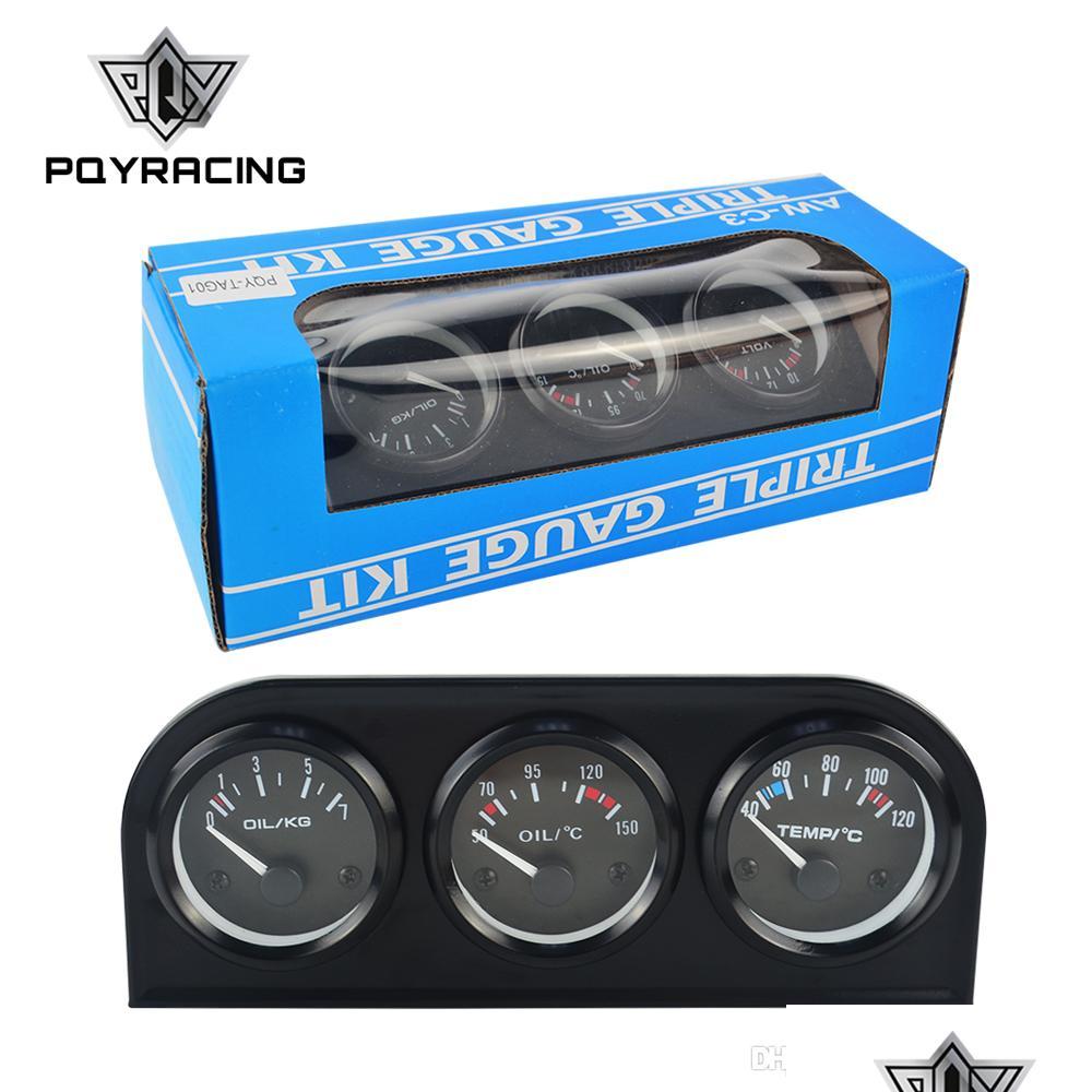

Oil Pressure Gauge 52Mm Triple Kit Oil Temp Gauge And Water Pressure Or Volt Meter With Sensor 3In1 Car Pqy-Tag01/02/03 Dro Dhcarpart Dhmd3