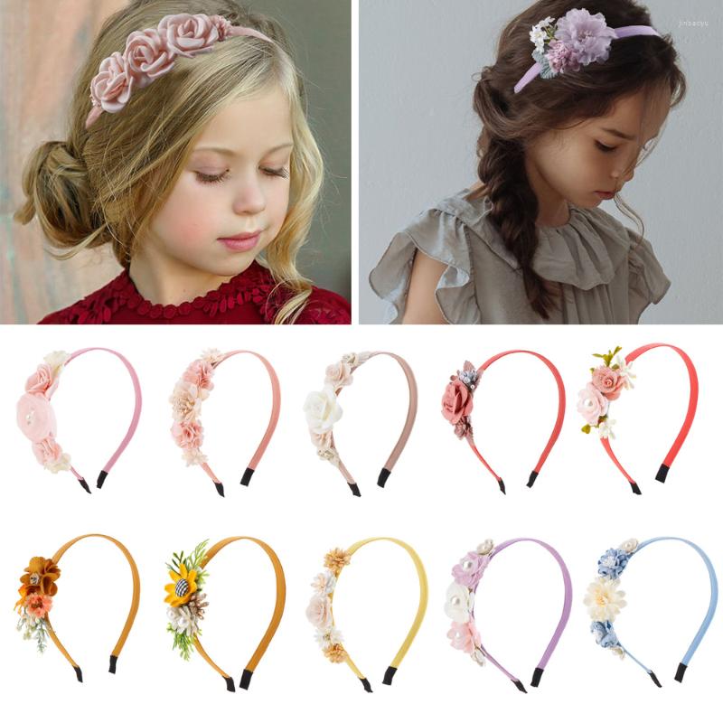 

Hair Accessories 1Pcs Head Flower Headband Girls Baby Hairband Princess Kids Headwear Over 5 Years Old, 05