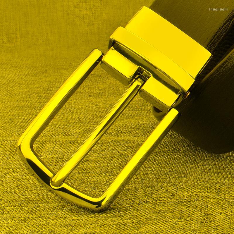

Belts Can Rotate Men's Belt Leather Men Male Genuine Strap Luxury Pin Buckle Casual Cummerbunds Ceinture HommeBelts, Black