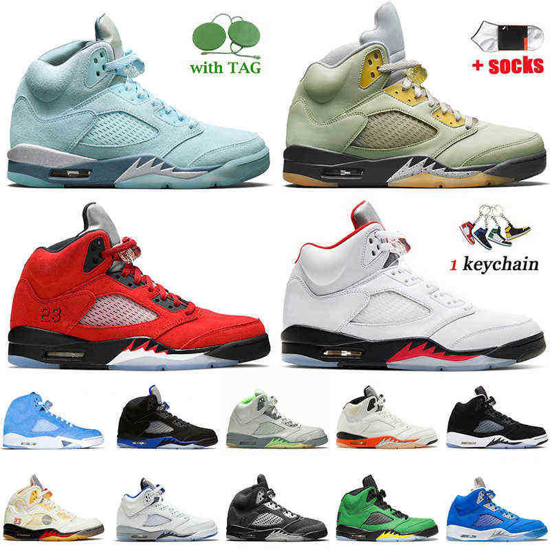 

2022 Women Men Fashion Outdoor Shoes Jumpman 5 5s Bluebird Jade Horizon Green Bean Shattered Backboard UNC Raging Bull Oklaho air JORDON jordens, C12 quai 54 white 40-47