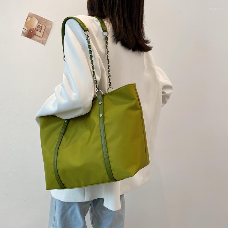 

Evening Bags Ladies Cloth Totes Shoulder Bag Women Chain Strap Cotton Shopping Eco Reusable Shopper Canvas Messenger, Black