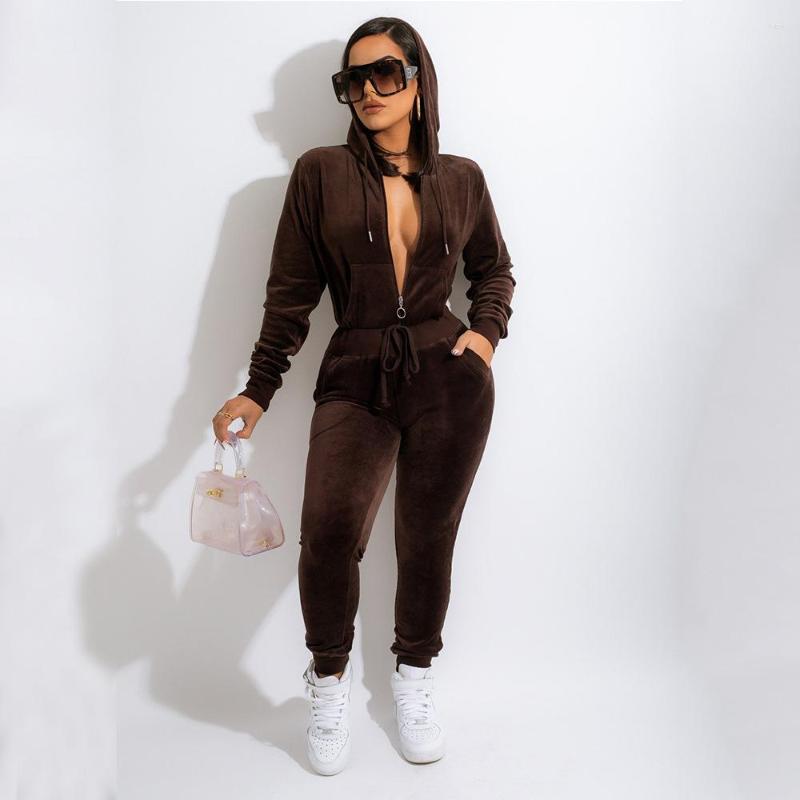 

Women's Two Piece Pants 2022 Women Fashion Autumn Winter Street Trend Sports Leisure With Hat Collar Long Sleeves Two-Piece Set, Red