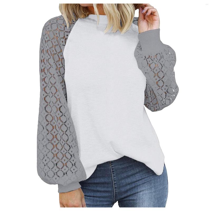 

Women' Hoodies Top Loose Light Sweatshirt Lace Casual Blouse Tops, Blue