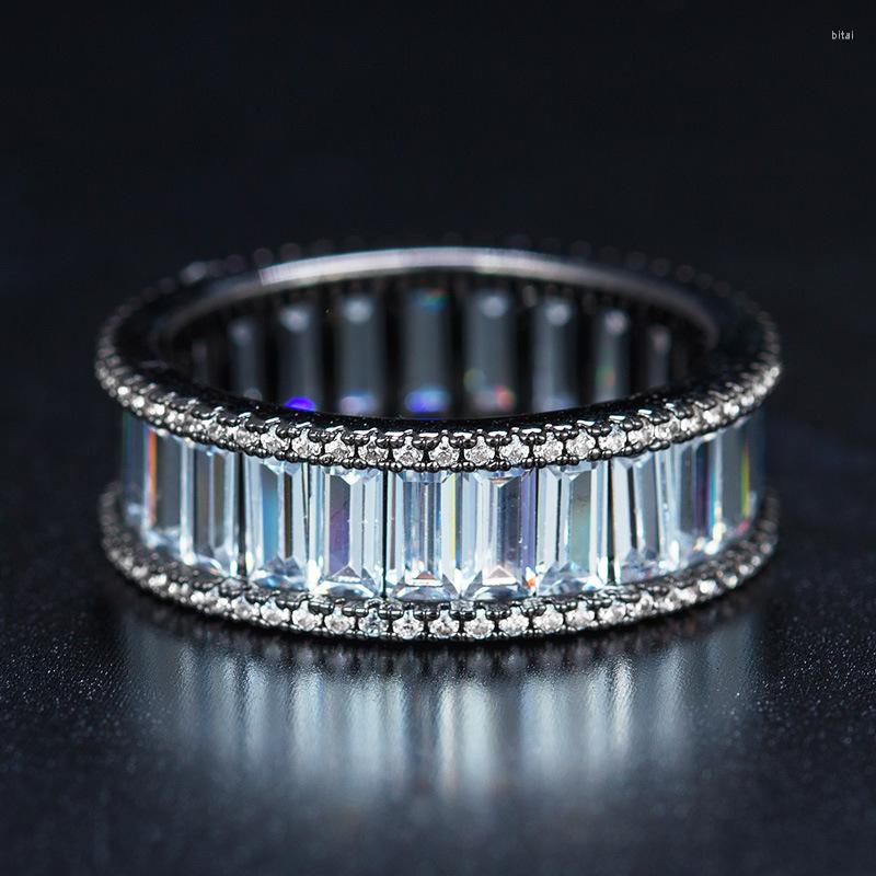 

Wedding Rings 2022 Web Jewelry 3COLOR Crystal From Swarovskis Angel Girl Simple Ring Round Fire Opal For Women Trendy Engagement