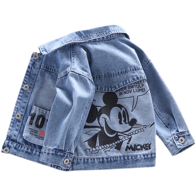 

Jackets Autumn Children Cartoon Denim Jacket Coats Clothes For Boys Jean Outerwear Kids Fashion Casual Costume 221010, A-1