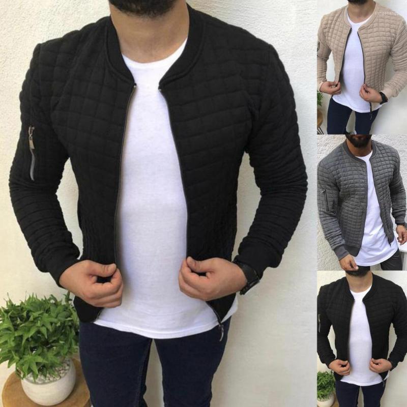 

Men's Jackets Stylish Men Jacket Comfy Fine Stitching Cotton Blend Coat Outwear Soft, Black
