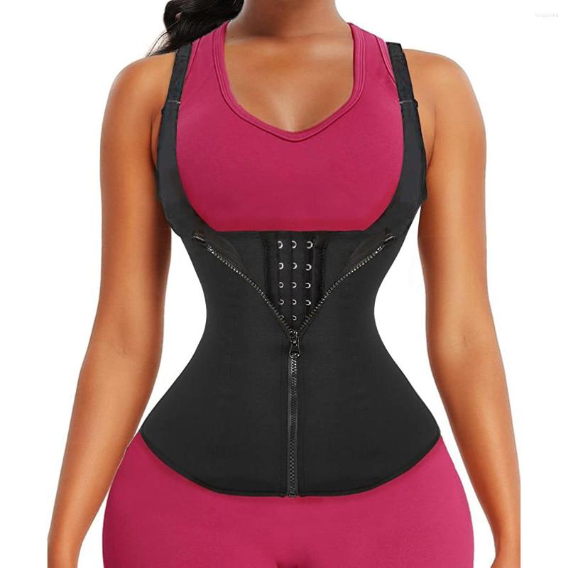

Women's Shapers Sauna Shapewear Women Sweat Shaper Vest Corset Thermo Waist Trainer Belly Slimming Sheath Neoprene Losing Weight Sport, Black 1025