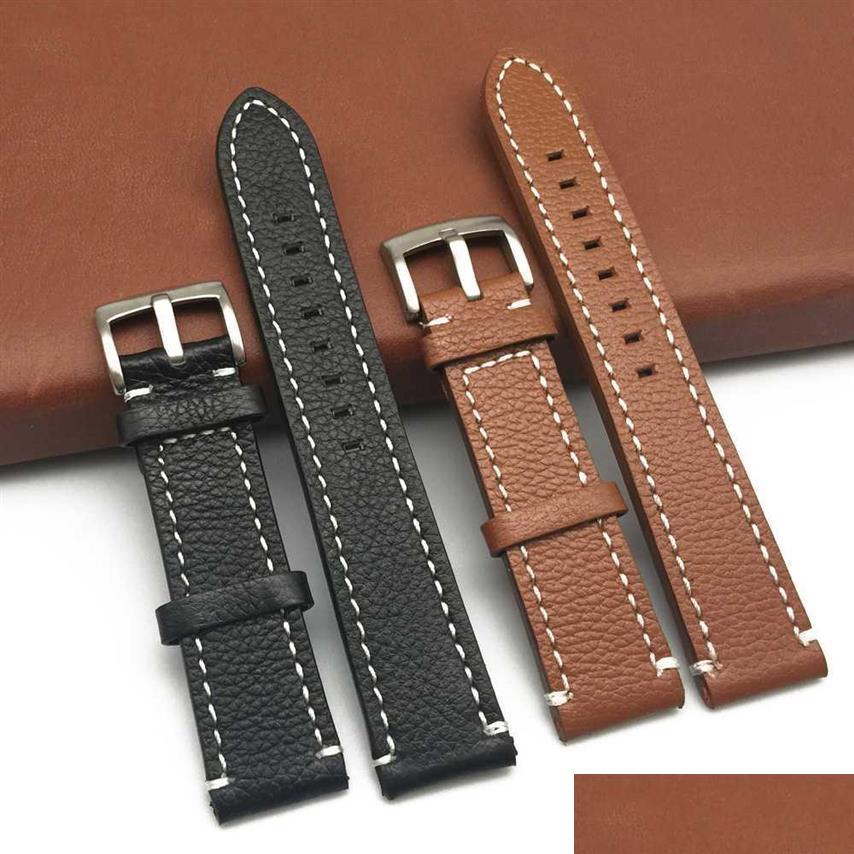 

Watch Bands New Watch Leather Watchbands Strap Band 18Mm 20Mm 22Mm Foldable Clasp Wristband Accessories Wristbands3371 Dr Watches2022 Otein