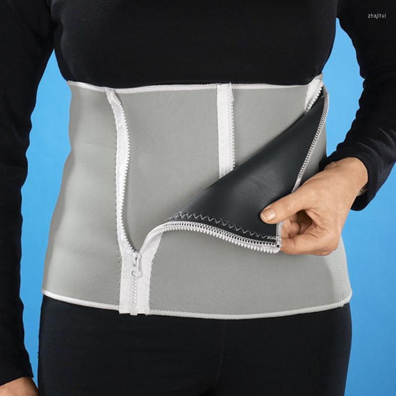 

Men's Body Shapers Men's Adjustable Slimming Waist Belt Burn Belly Fitness Fat Cellulite Burner Shaper Men 5 Zippers Wrap Modeling