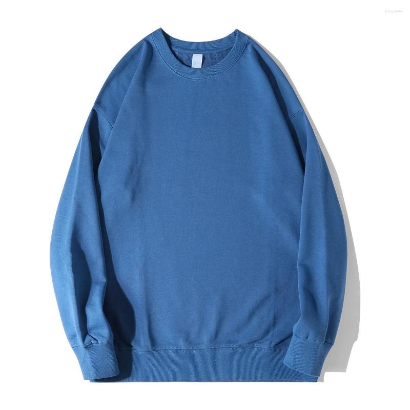 

Men's Hoodies 95% Cotton 420g Heavy Thick Solid Color Men Sweatshirts Autumn Winter Long Sleeve Tops Shirts Pullovers Plus Size -5XL, Khaki