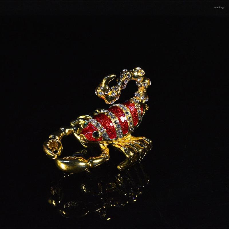 

Jewelry Pouches QIFU Handicraft Mascot Scorpion Shape Boxes For Necklace