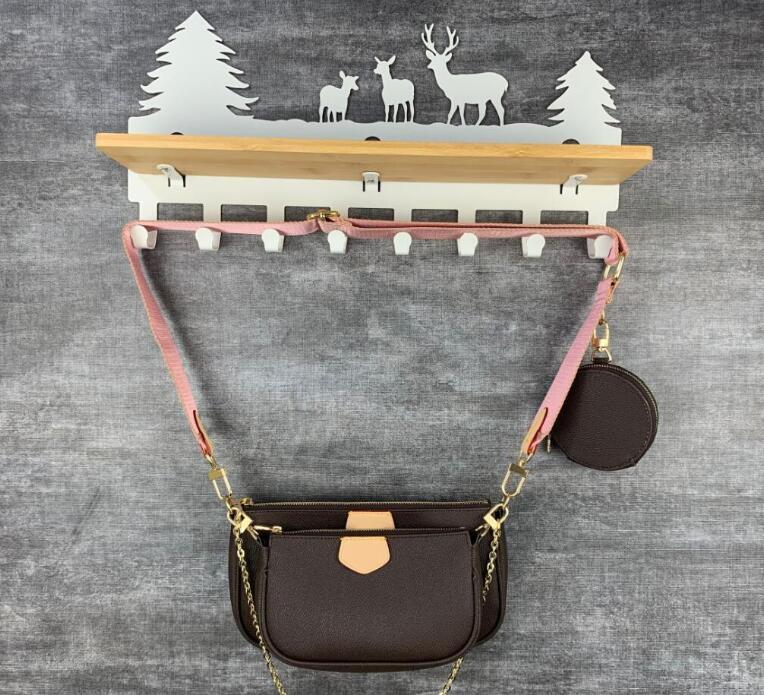 

Multi Pochette 3 Piece Set Accessoires Designer Bags Wallet Shoulder Cross Body Messenger Handbag Women Flower 3pcs Black Pink Crossbody Pure Bag