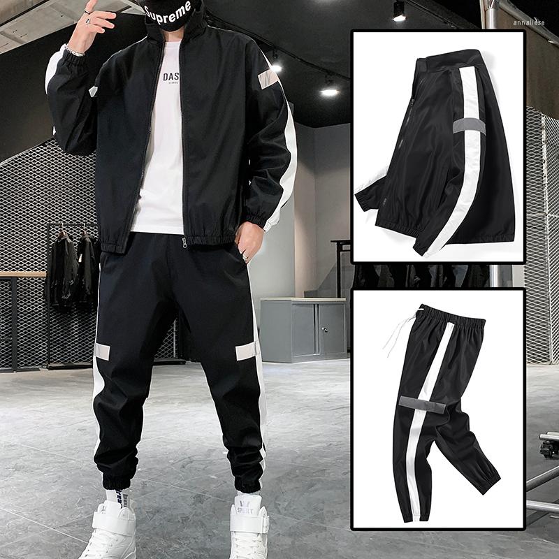 

Men's Tracksuits Spring Autumn Men Woman Trendy Sports Sets Fashion Brand Men's Baseball Jacket Pants Sportswear Long Sleeve Tracksuit, Grey