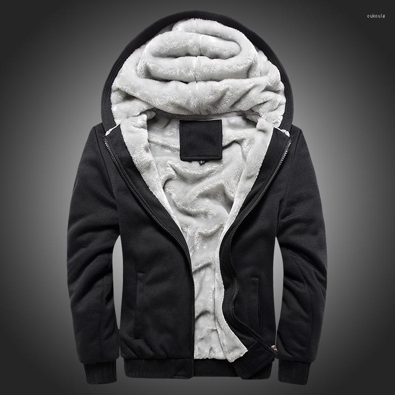 

Men's Hoodies Black Hooded Sweatshirt Autumn Winter Mens Hoodie School Uniform Male Korean Sportswear Casual Man Plus Size Fluffy Thick Coat