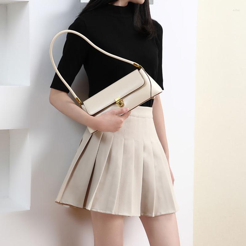 

Evening Bags Women's Bag 2022 Trend Shoulder Solid Genuine Cow Leather Luxury Designer Handbag Female Casual Ladies Top-handle, Black