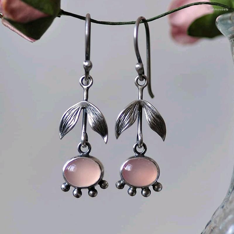 

Dangle Earrings Vintage Leaf Opal Long Drop For Women Statement Party Wedding Jewelry Accessories Girl Gift Modern 2022