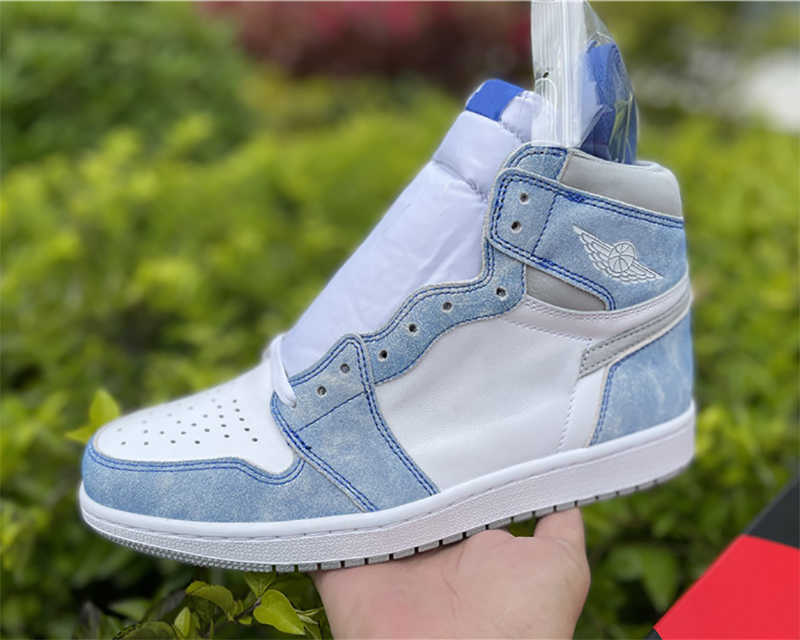 

2021 Special Edition Jumpman 1 High OG Basketball Shoes Mens Womens Wash North Carolina blue Luxurys Designers chamois leather outdoors jumpman1shoes, #1