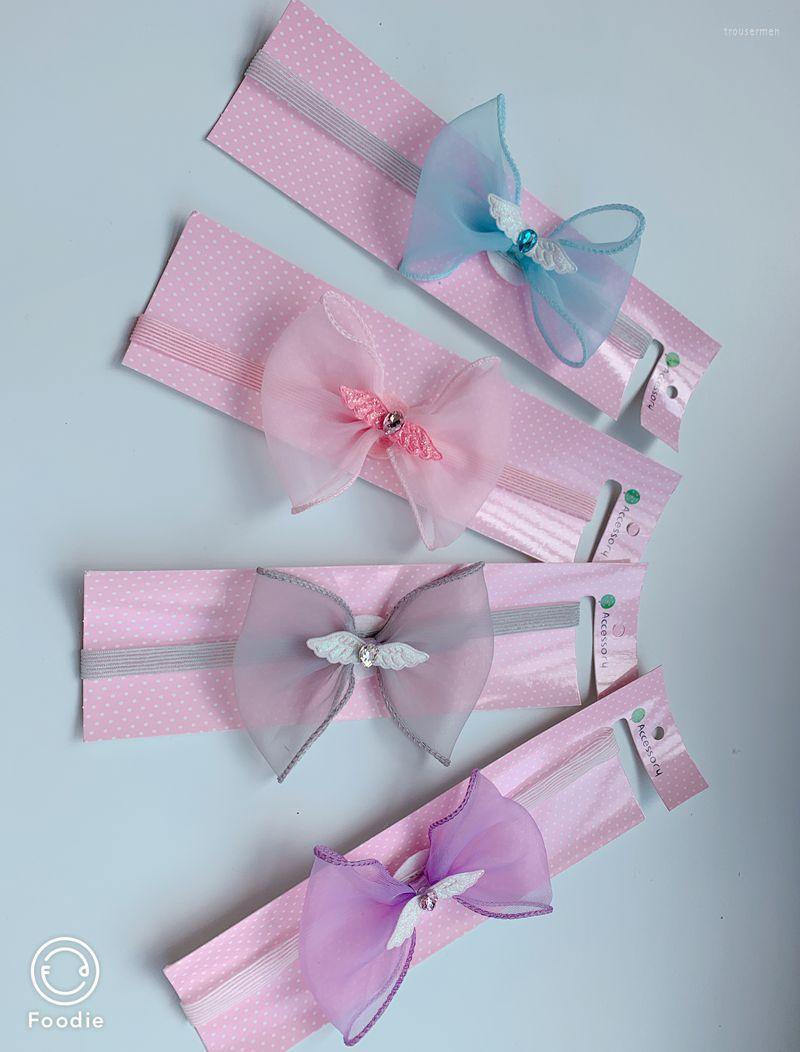 

Headpieces Children's Headband Snow Yarn Bow Angel Wings HeadbandHeadpieces