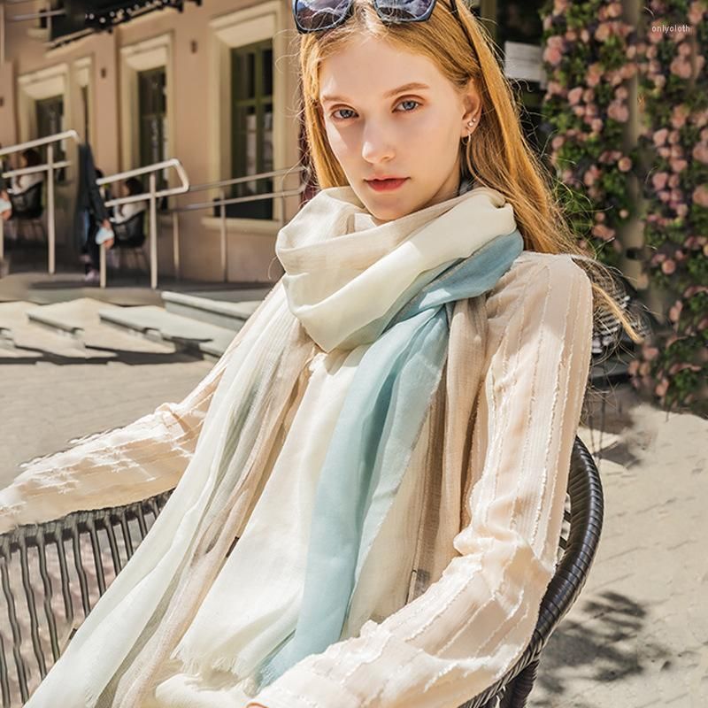 

Scarves Scarf And Shawls Gradient Wraps Long Blanket Women Autumn Winter Pure For Ladies