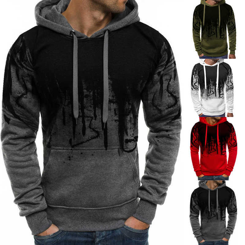 

Men's Hoodies Sweatshirts New Men's Fashion Camouflage Hoodie for Autumn and Winter Personality Printed Sweatshirt Casual and Sport Pullover T221008, White