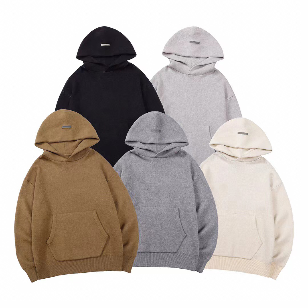 

Loose designer hoodie men hoody essen woollen sweater hoodies pullover sweatshirts loose long sleeve hooded jumper mens women Tops clothing, Apricot color