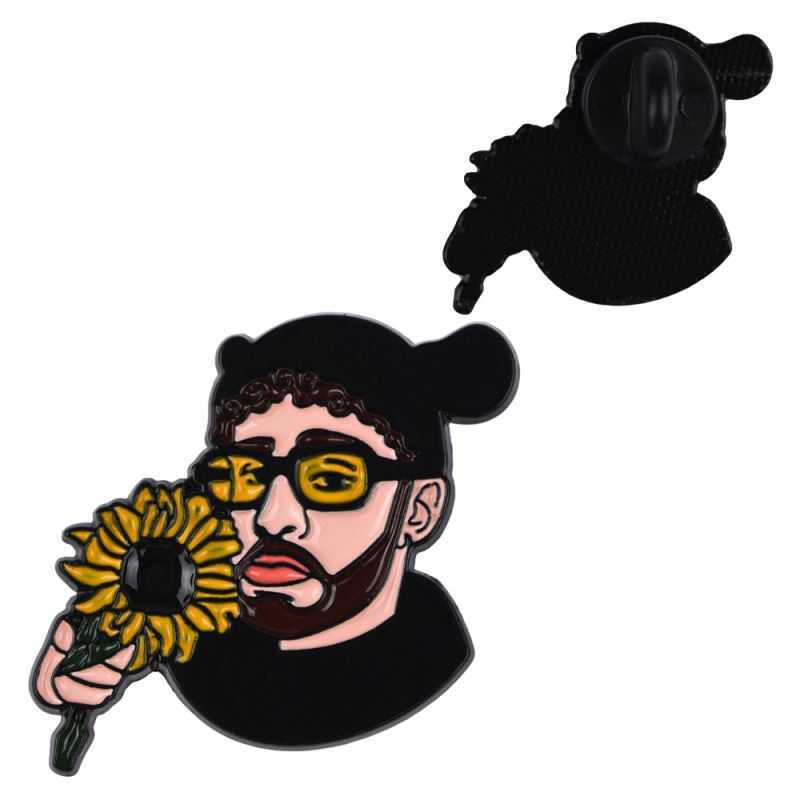 

Shoe Parts Accessories Cartoon bunny enamel pins bad bunny enamel pins rabbit Cartoon Chain Pin