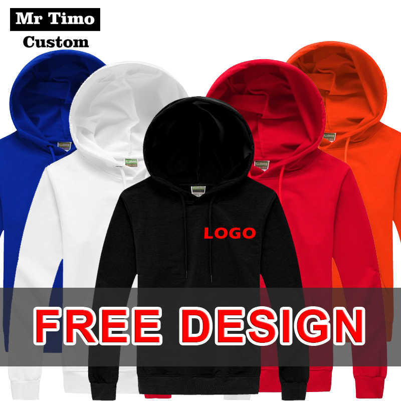 

Men's Hoodies Sweatshirts 2021 Autumn And Winter Casual Trend Pullover Custom Sports Men's And Women's Hoodies Design T221008, White