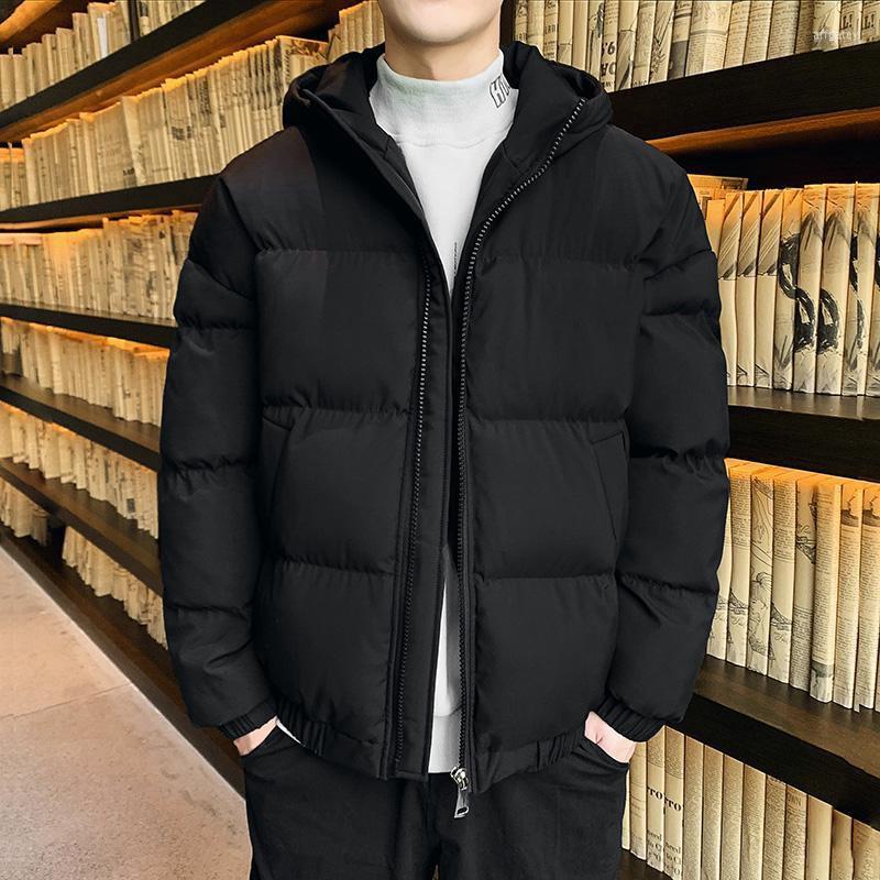 

Men's Down Thick Hooded Jacket Coat Men 2022 Luxury Vest Parkas Mens Parka Winter Coats, M88 black
