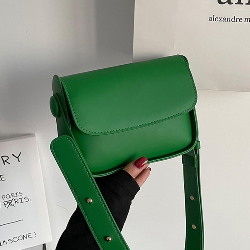 

Evening Bags Simple Solid Color Flap Bag For Women PU Leather Shoulder Fashin Armpit Handbag Casual Underarm Designer Lady Tote Purse, Black-1