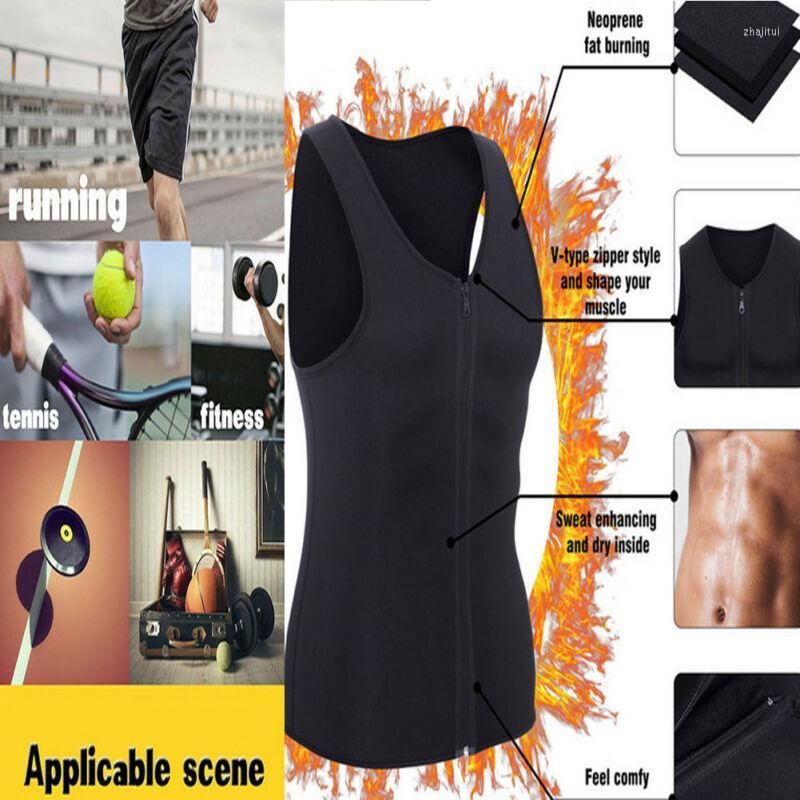 

Men' Body Shapers Men' Dropship 2022 Slimming Neoprene Vest Sweat Shirt Shaper Waist Trainer Shapewear Men Top Clothing Male