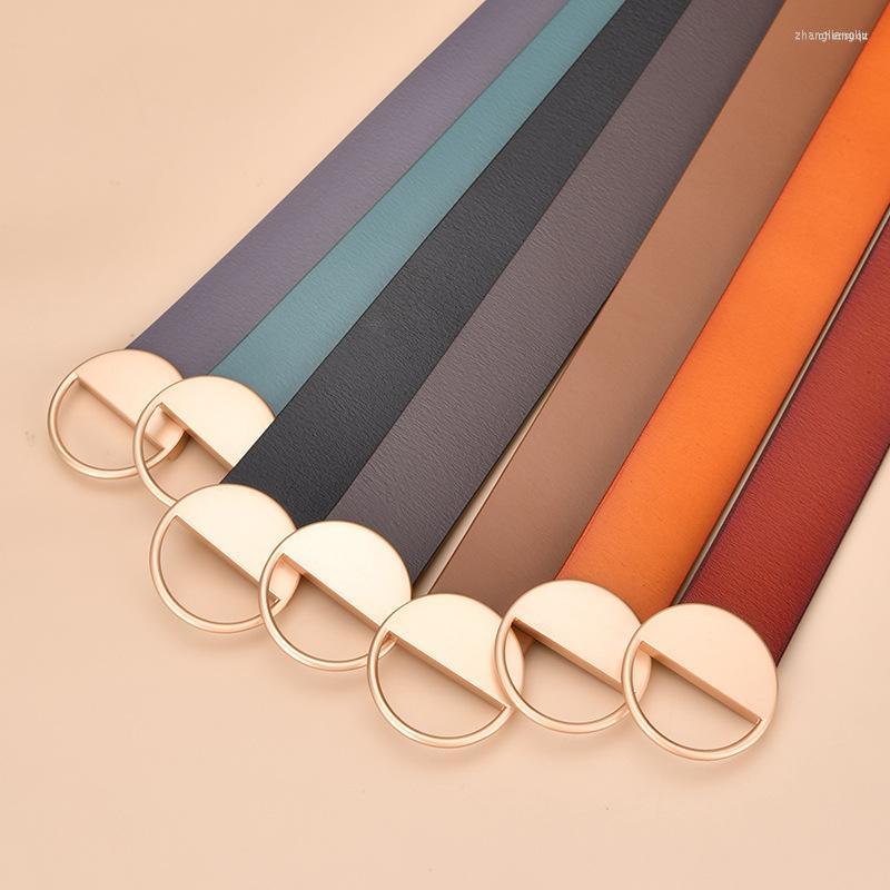 

Belts Candy Colors Fashion Women Waist Belt Cowhide Waistband 2022 Design Autumn Coat Dress Corset Strap Real Cow Leather, Orange