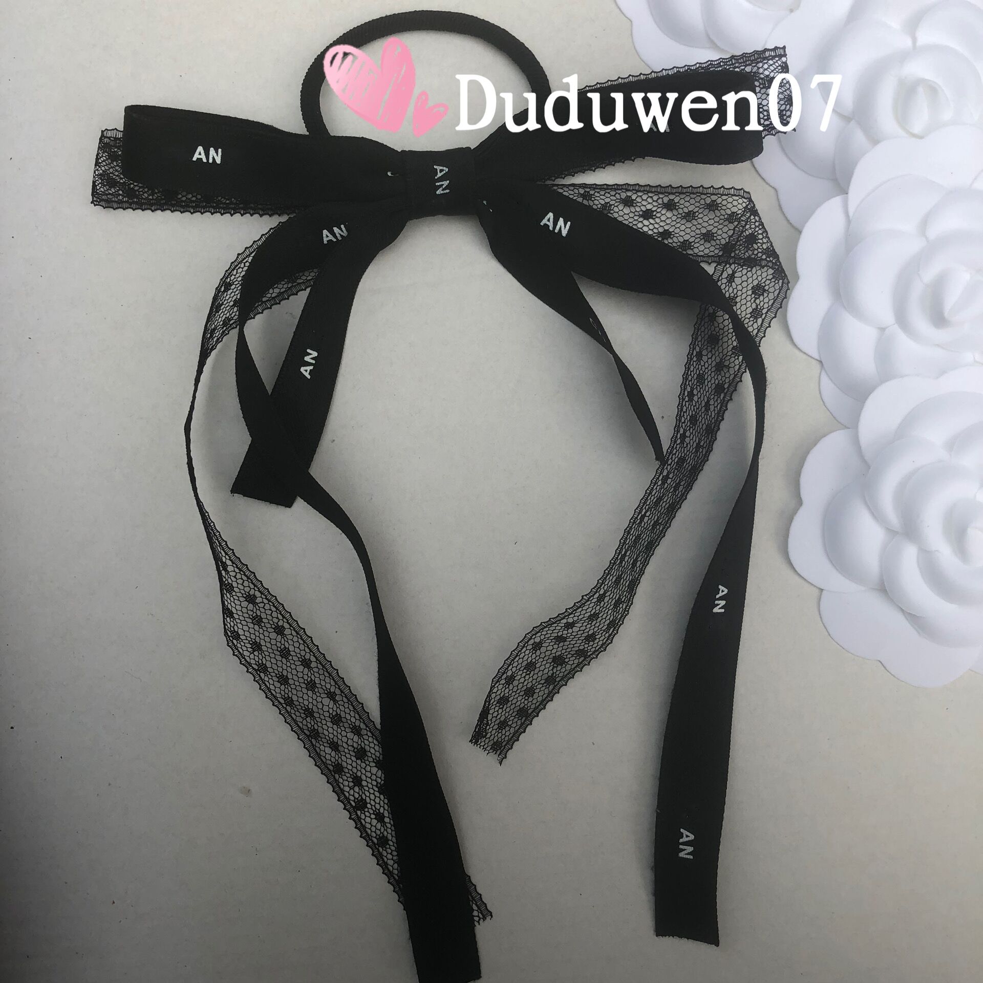 

romantic ribbion bowknot hair clips Classic classical hairtie printed C letter accessories c collection xmas elegance barrettes so pretty