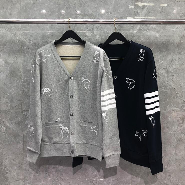 

Men's Hoodies 2022 Fashion Spring Autumn Sweatershirts Cotton Jacket Men Animal Embroidery Clothing Slim Casual Sportswear Coat, Black