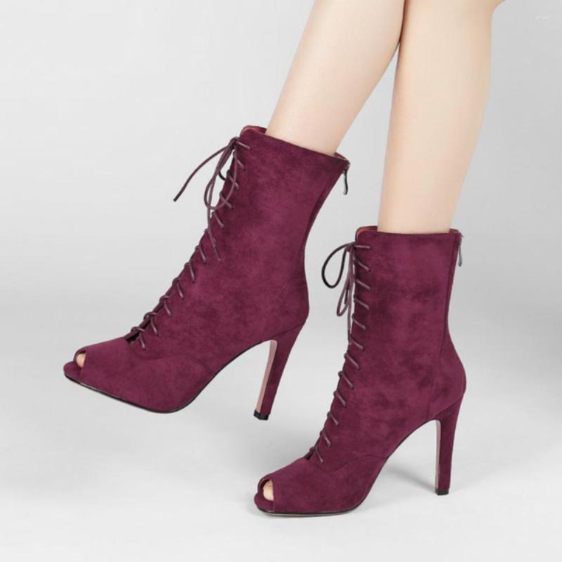 

Boots 2022 Fashion Summer Sandal Lace Up Cross-tied Peep Toe High Heels Sandals Sexy Party Wedding Shoes Plus Size 34-43, 2 black