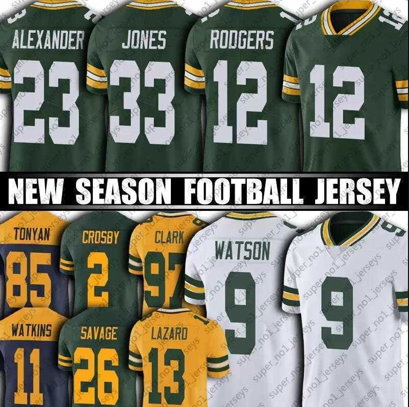 

Aaron Rodgers Jersey Custom Green''Bay''Packers''Mens Jaire Alexander Aaron Jones AJ Dillon LeRoy Butler Allen Lazard Quay Walker Football Jerseys box, Color