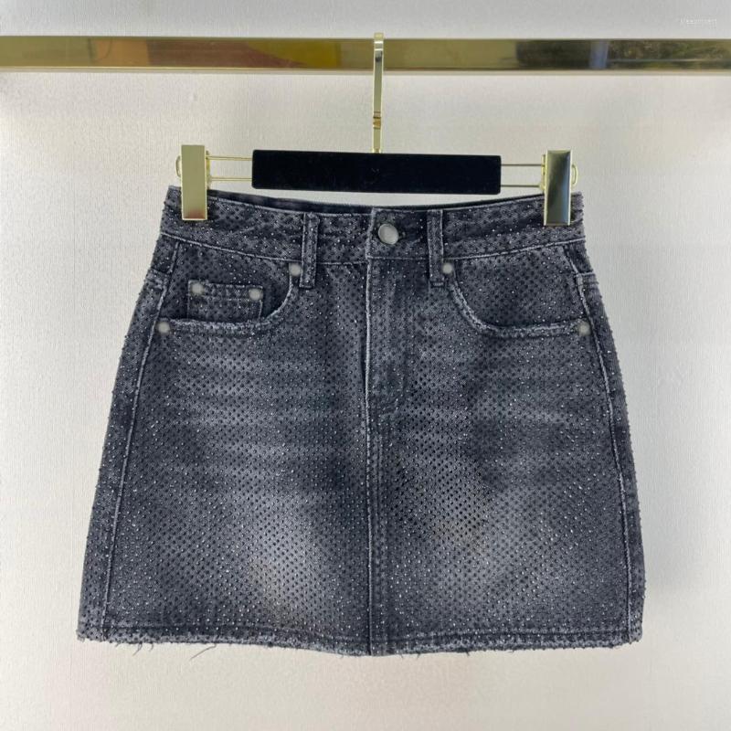 

Skirts Cowboy Half Skirt Exquisite And Elegant Fashion Versatile Comfortable Soft 2022 Summer 0720, Black