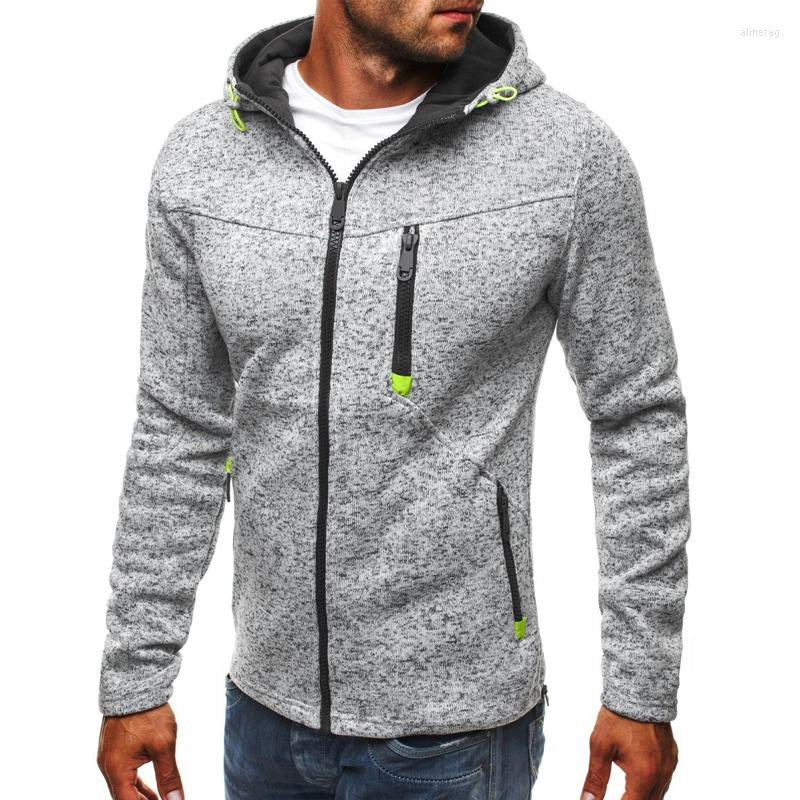 

Men's Hoodies 2022 Brand Men's Sweatshirts Jacquard Hoodie Fleece Men Hooded Pullover For Male Personality Zipper Hoody Man Tracksuit, Black gray