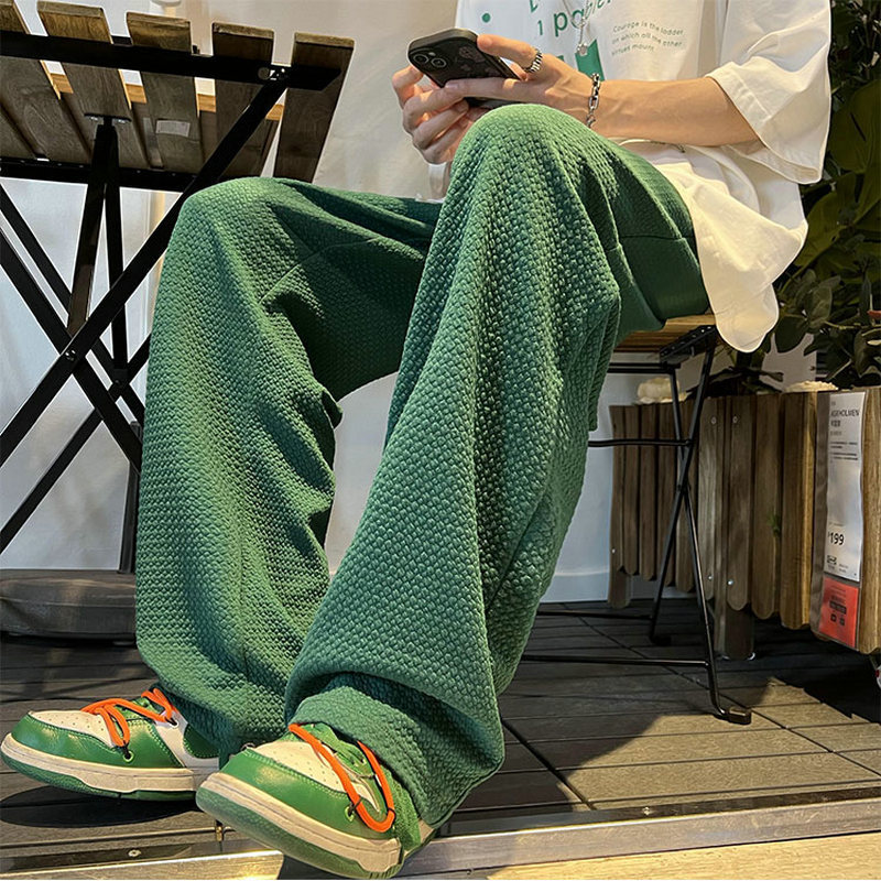 

Men's Pants Men's Wide Leg Pants Fashion Brand Solid Color Baggy Fashion Male Trousers Hip Hop Oversized Streetwear Men Casual Pants 5XL 221010, Green