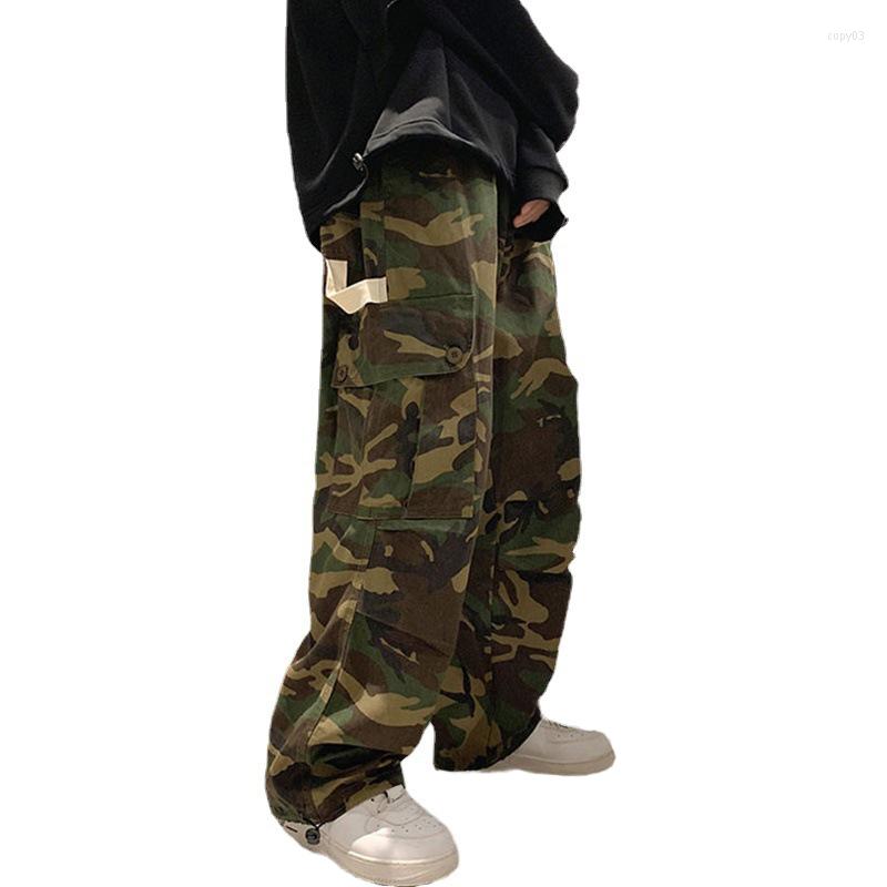 

Men's Pants Colorich Casual For Men 2022 Thin Joggers Sweatpants Camouflage Summer Tracksuits Chic Baggy Wide Leg Trousers High Street